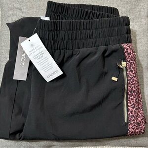 Chico's Black and Pink Bottoms